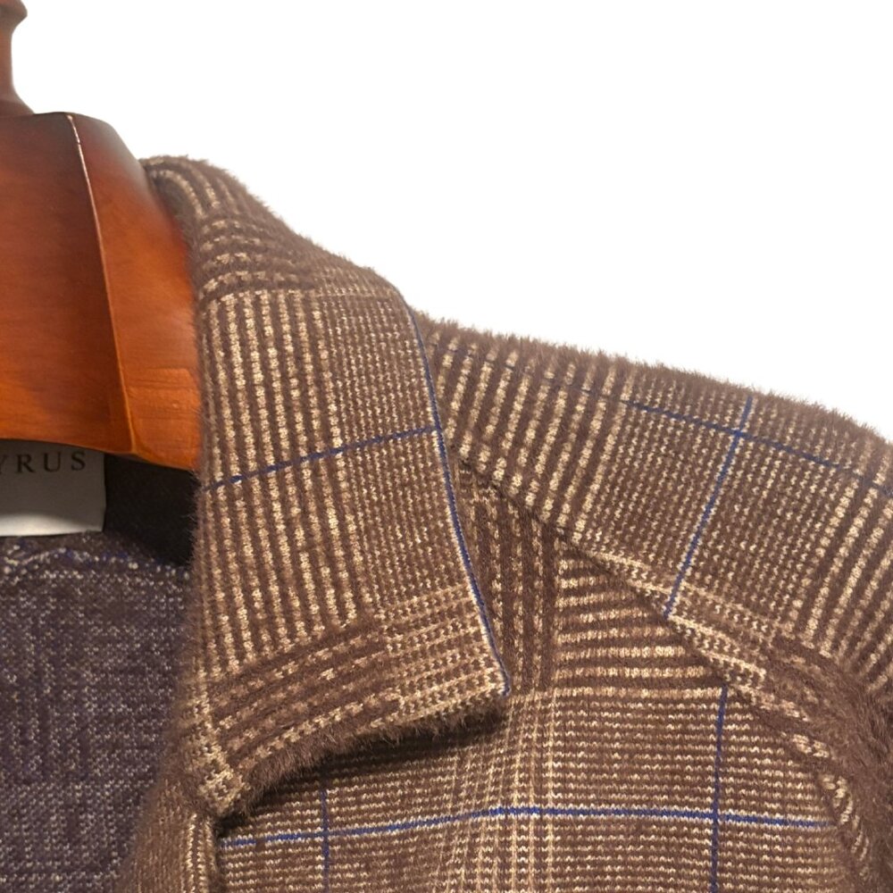 Cyrus Kingston Sweater Knit Button Blazer Size Large - Picture 2 of 5